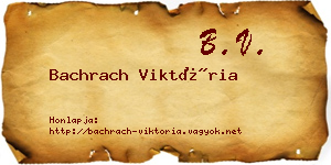 Bachrach Viktória névjegykártya