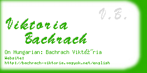 viktoria bachrach business card